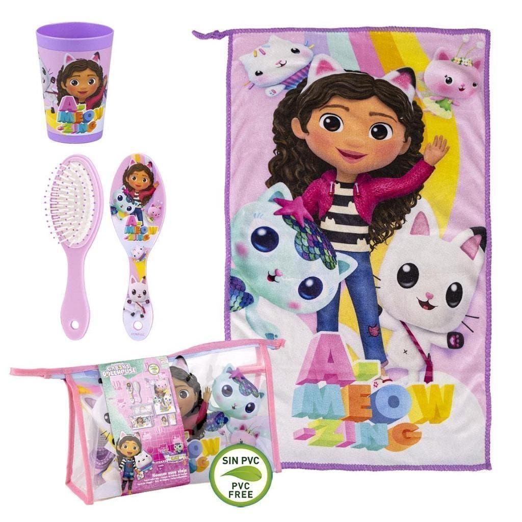 Gabby's Poppenhuis Toilettas Gevuld - 4 Delig, Nieuw, Ophalen of Verzenden, Nvt, Nvt