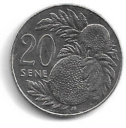Samoa 20 cent 2002, Postzegels en Munten, Ophalen of Verzenden