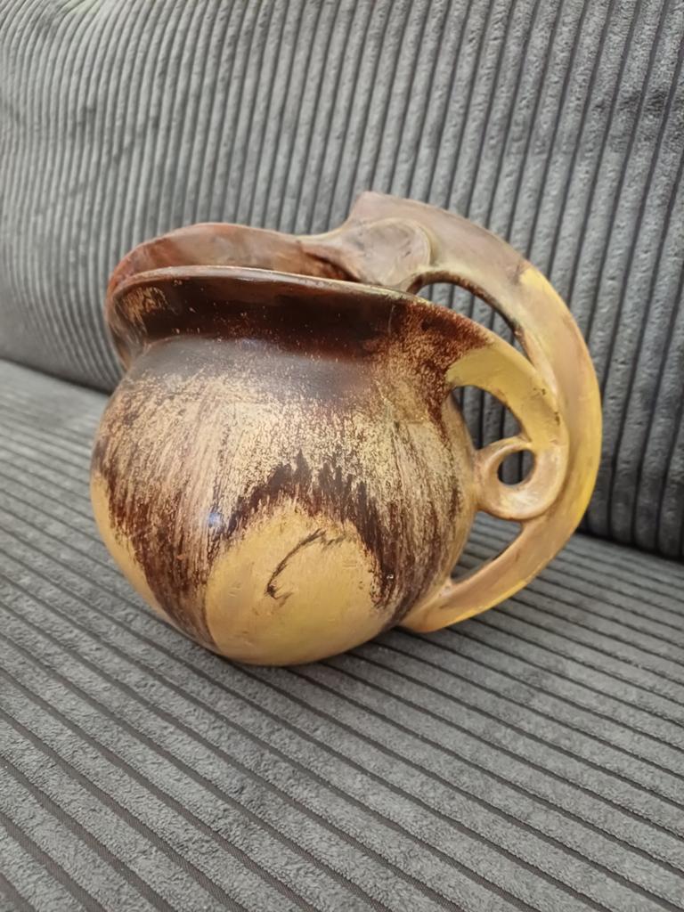 Art deco vaas, Rond, Ophalen of Verzenden, Aardewerk, Minder dan 40 cm
