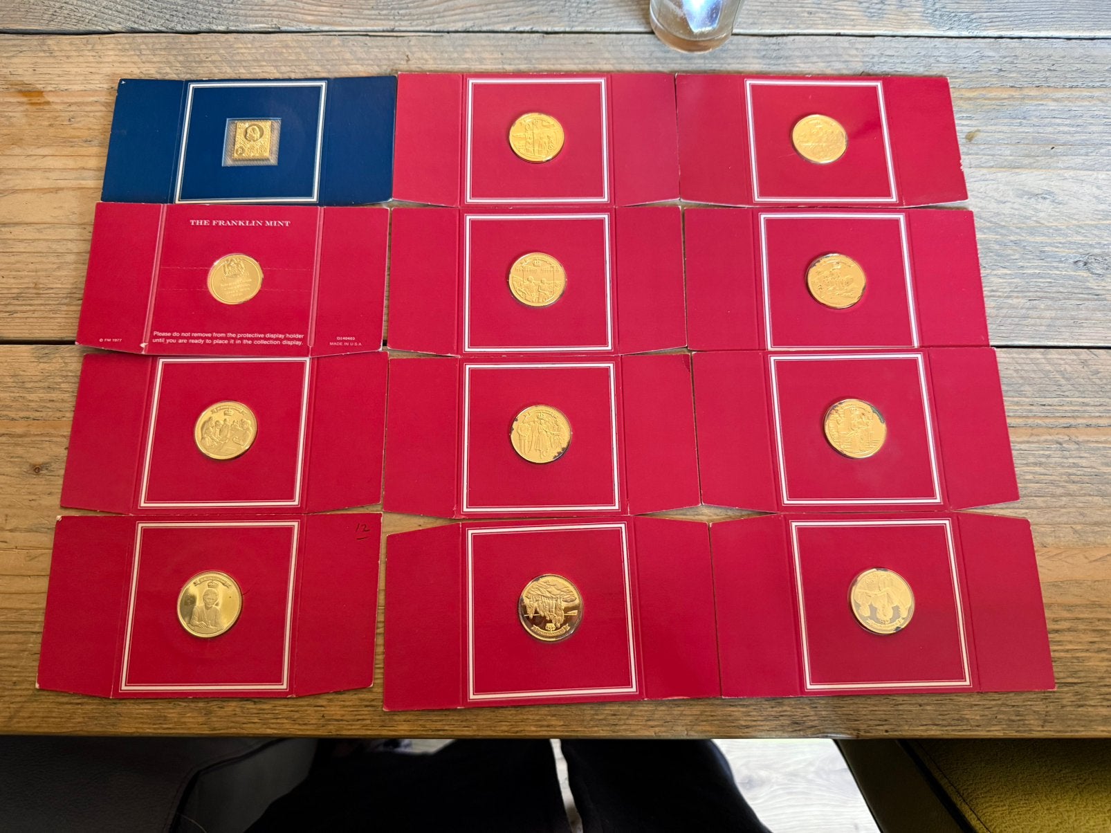 Orginele The Franklin Mint Proof-verzameling – zilver, Ophalen of Verzenden, Goud