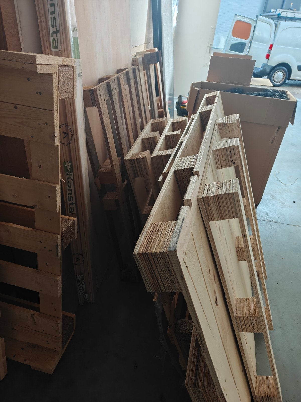 Diverse houten pallets - Gebruikt, Ophalen, Gebruikt, 50 mm of meer, Pallet