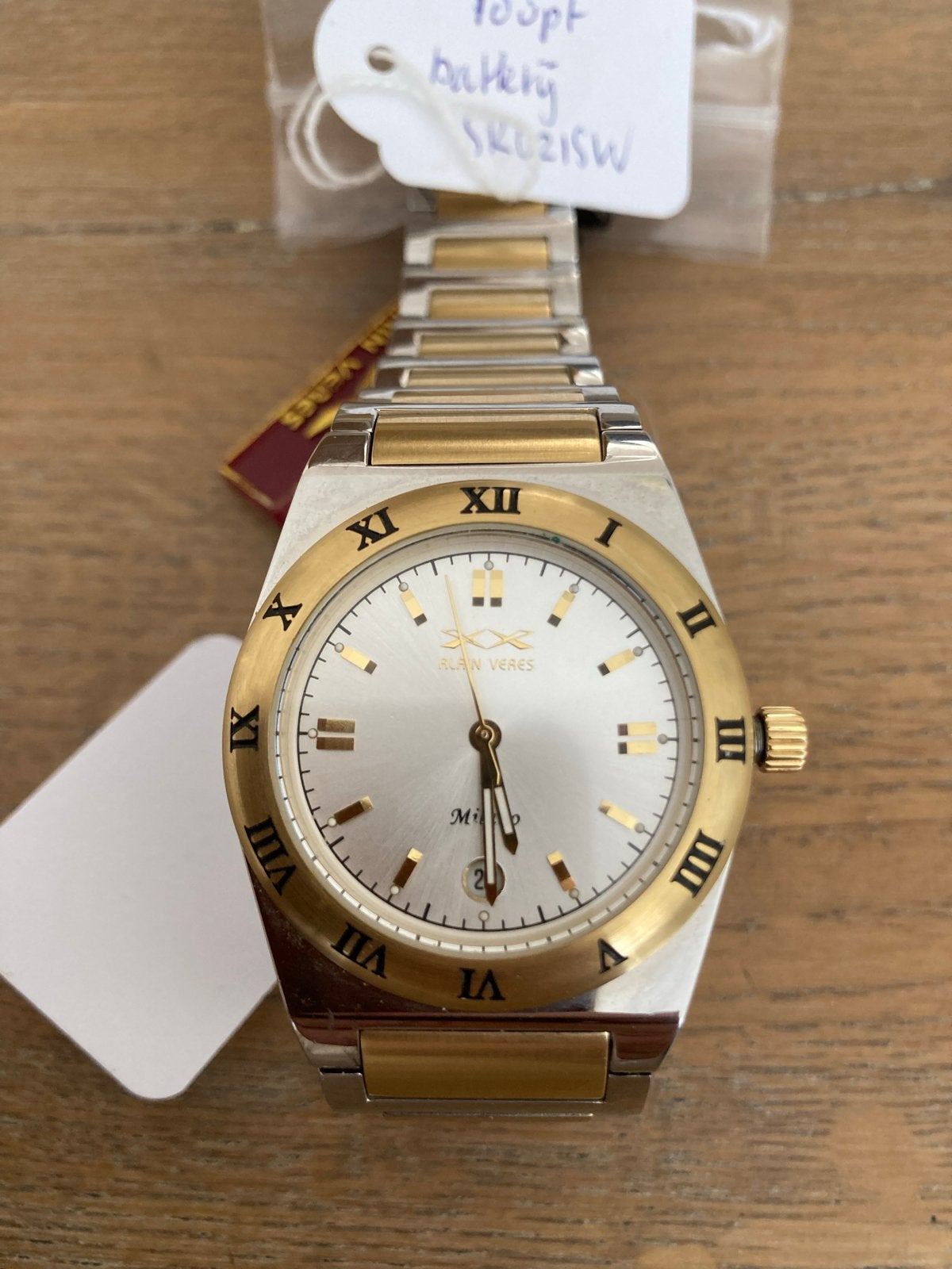 Alain Veres Milan Herenhorloge - Zo goed als nieuw, Overige merken, Staal, Staal, W