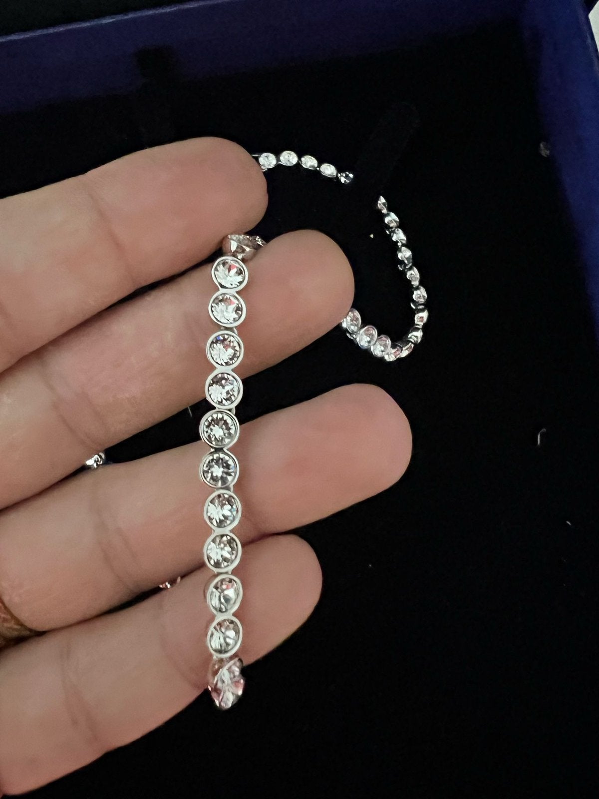 Swarovski tennis set, Ophalen, Zo goed als nieuw, Zilver
