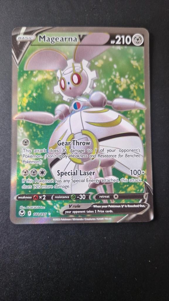 Magearna V 182/195 Silver Tempest Pokemon, Ophalen of Verzenden, Zo goed als nieuw, Losse kaart