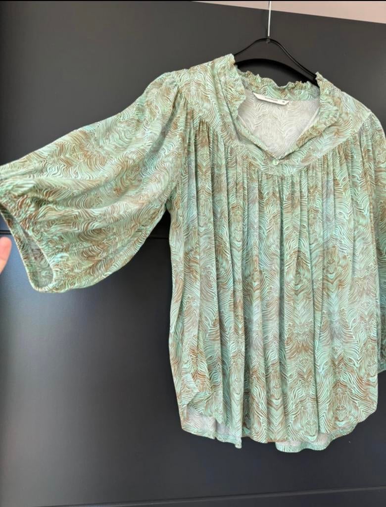 Summum Blouse Maat 38 met Print, Ophalen of Verzenden, Zo goed als nieuw, Maat 38/40 (M), Groen