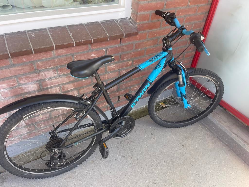 B'Twin Rockrider 300 mountainbike - Gebruikt, Gebruikt, Hardtail, Velgrem, Ophalen