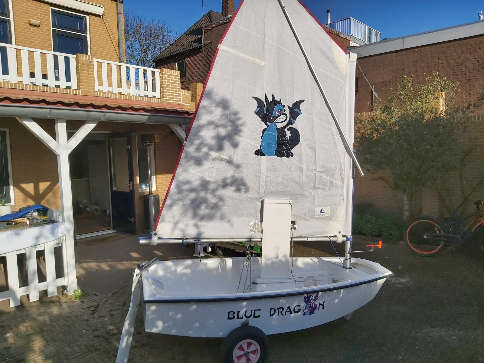 Optimist Blue Dragon te koop, Optimist, Ophalen, Zo goed als nieuw