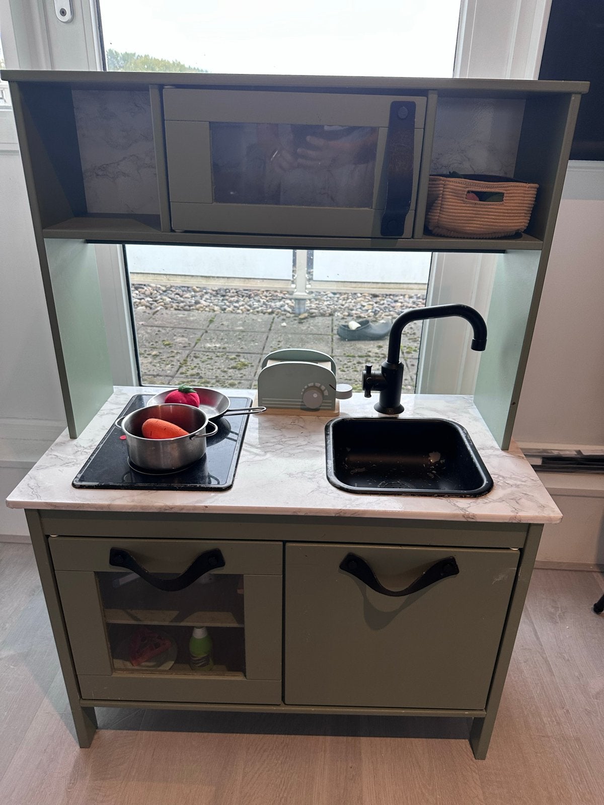 IKEA Duktig Speelkeuken - Olijfgroen met Marmerlook, Ophalen, Gebruikt, Knutselen