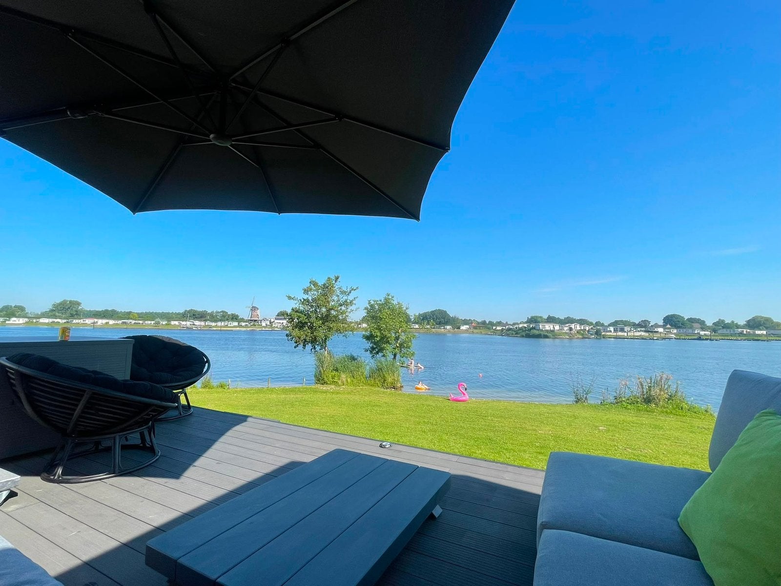Chalet te koop groene eiland appeltern, Caravans en Kamperen, Stacaravans, Ophalen