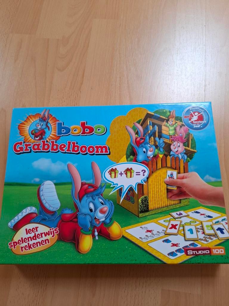 Bobo Grabbelboom Kinderspel - Leer Spelenderwijs Rekenen, Drie of vier spelers, Ophalen, Gebruikt, Studio 100