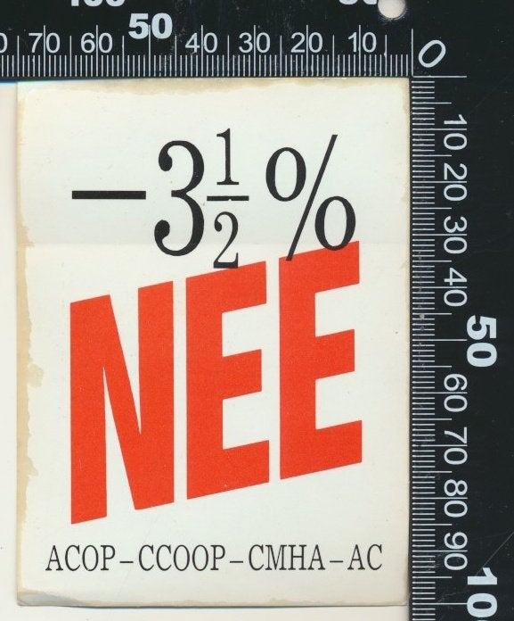 Sticker: ACOP - Min 3 en een half procent nee (2), Ophalen of Verzenden, Zo goed als nieuw, Bedrijf of Vereniging