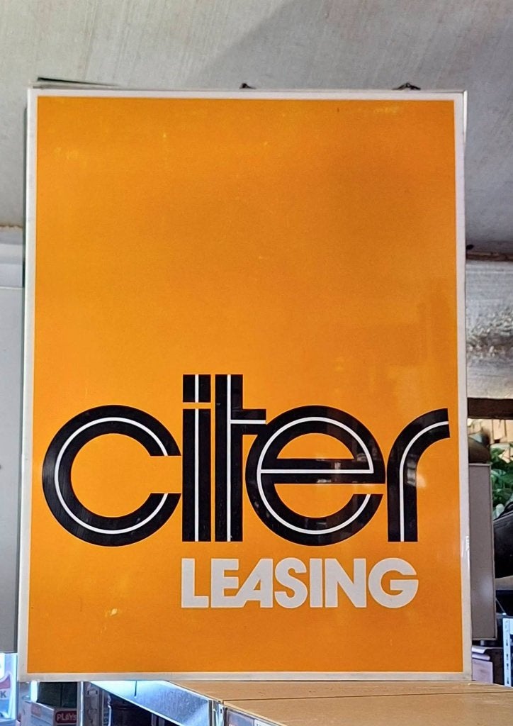 Vintage Citroën Citer Leasing lichtbak, lichtreclame, nr.2, Ophalen, Gebruikt, ., Lichtbak of (neon) lamp