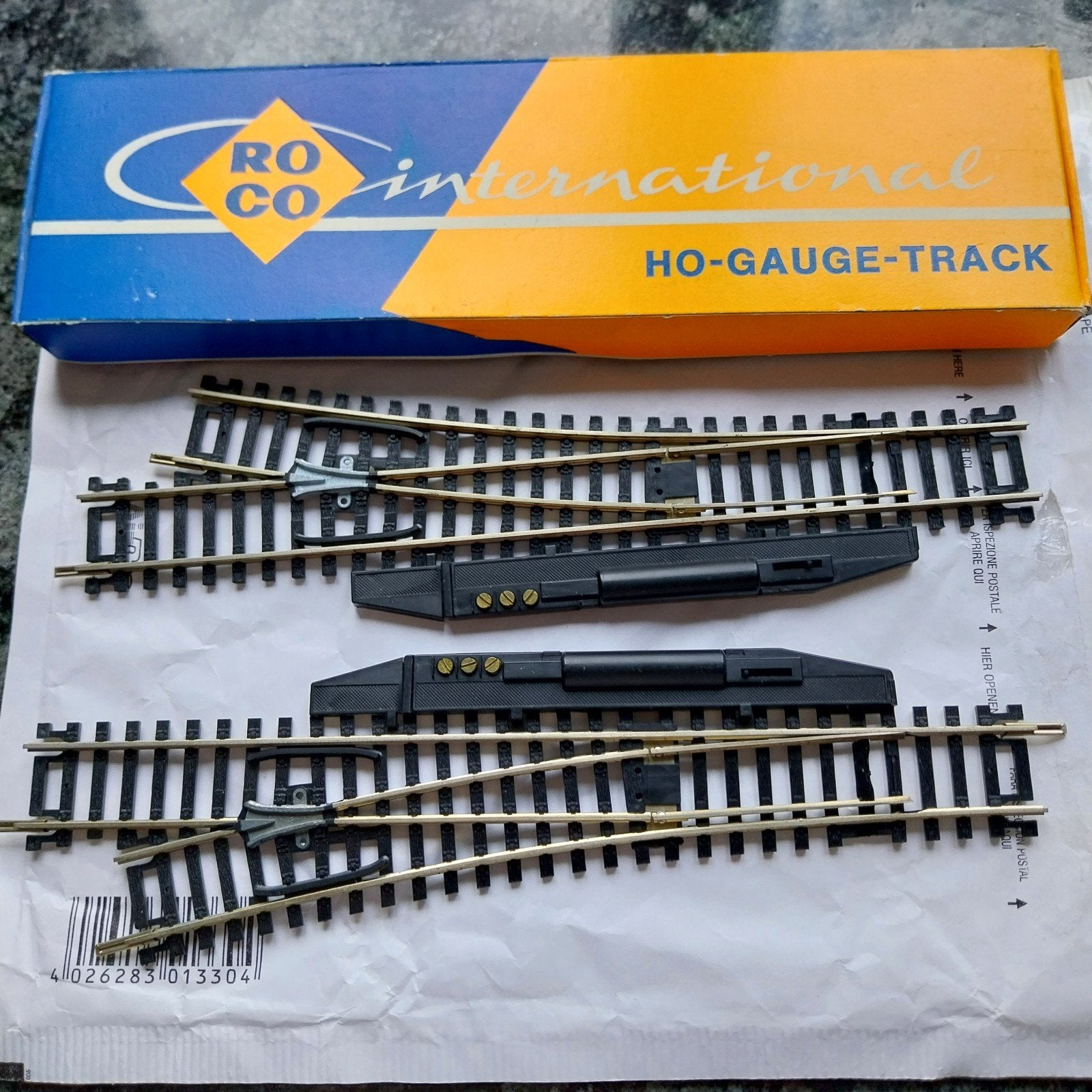 Roco NS 4534L/4535R HO-Gauge-Track Wissels, Hobby en Vrije tijd, Gelijkstroom, Rails, Ophalen of Verzenden, NS