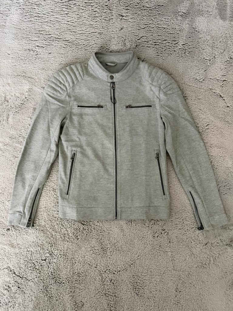 Zara Grey Biker Jacket size S, Ophalen of Verzenden, Nieuw, Grijs