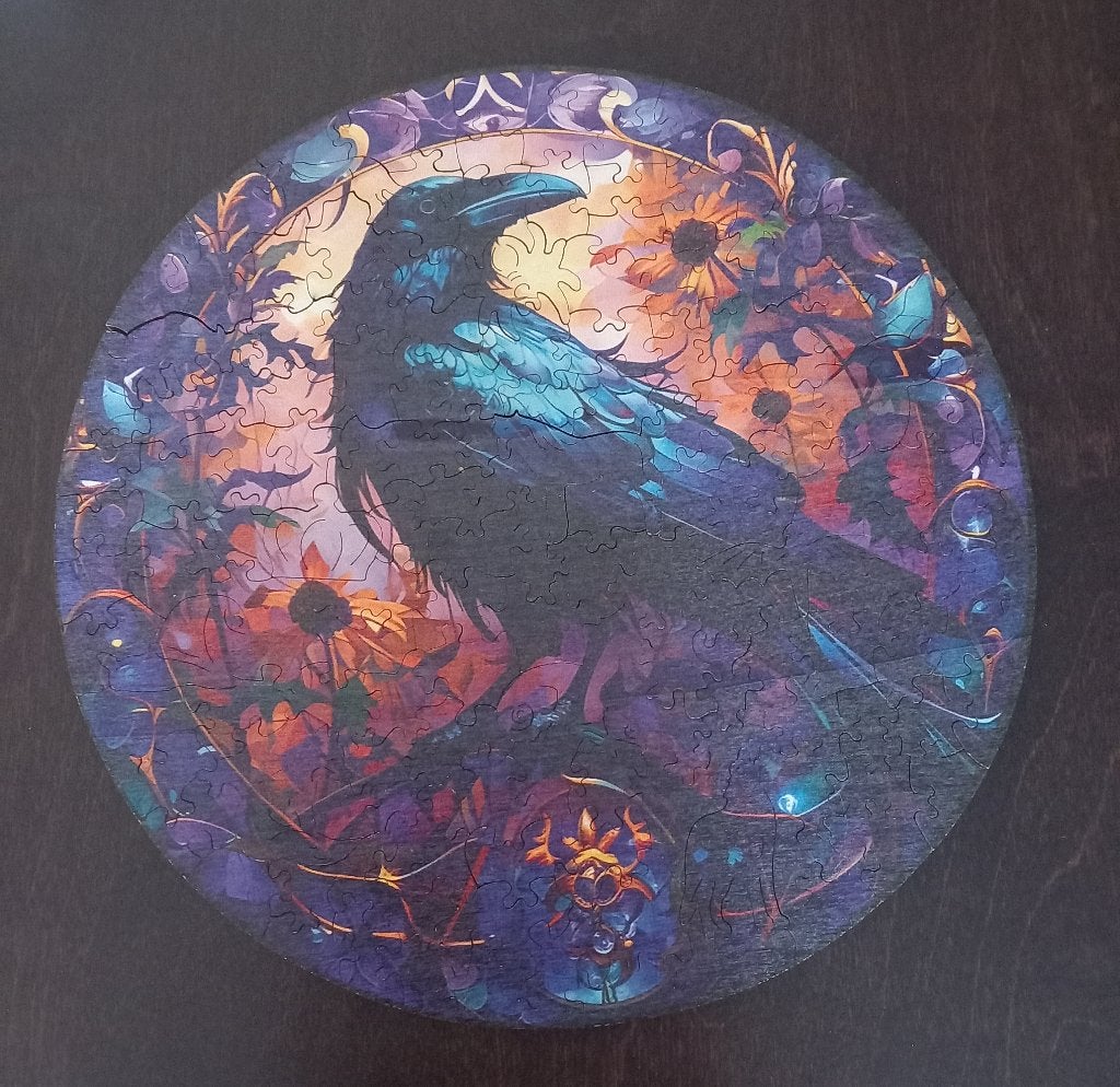 Wooden puzzel kraai 29 cm, Hobby en Vrije tijd, Denksport en Puzzels, Ophalen of Verzenden, Minder dan 500 stukjes