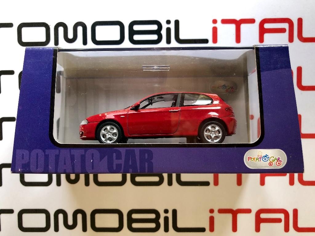 Alfa Romeo 147 facelift rosso Potatocars 1:43., Ophalen of Verzenden, Nieuw, Auto, Overige merken