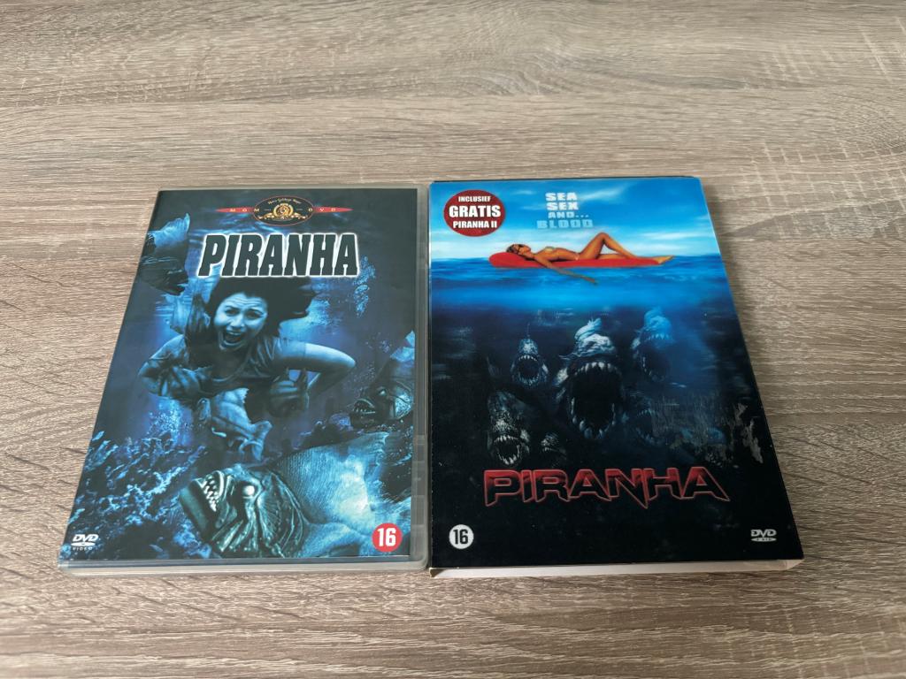 Dvd's Piranha + Piranha Remake (2010) + Piranha 2, Cd's en Dvd's, Dvd's | Horror, Gebruikt, Monsters, Vanaf 16 jaar, Ophalen of Verzenden