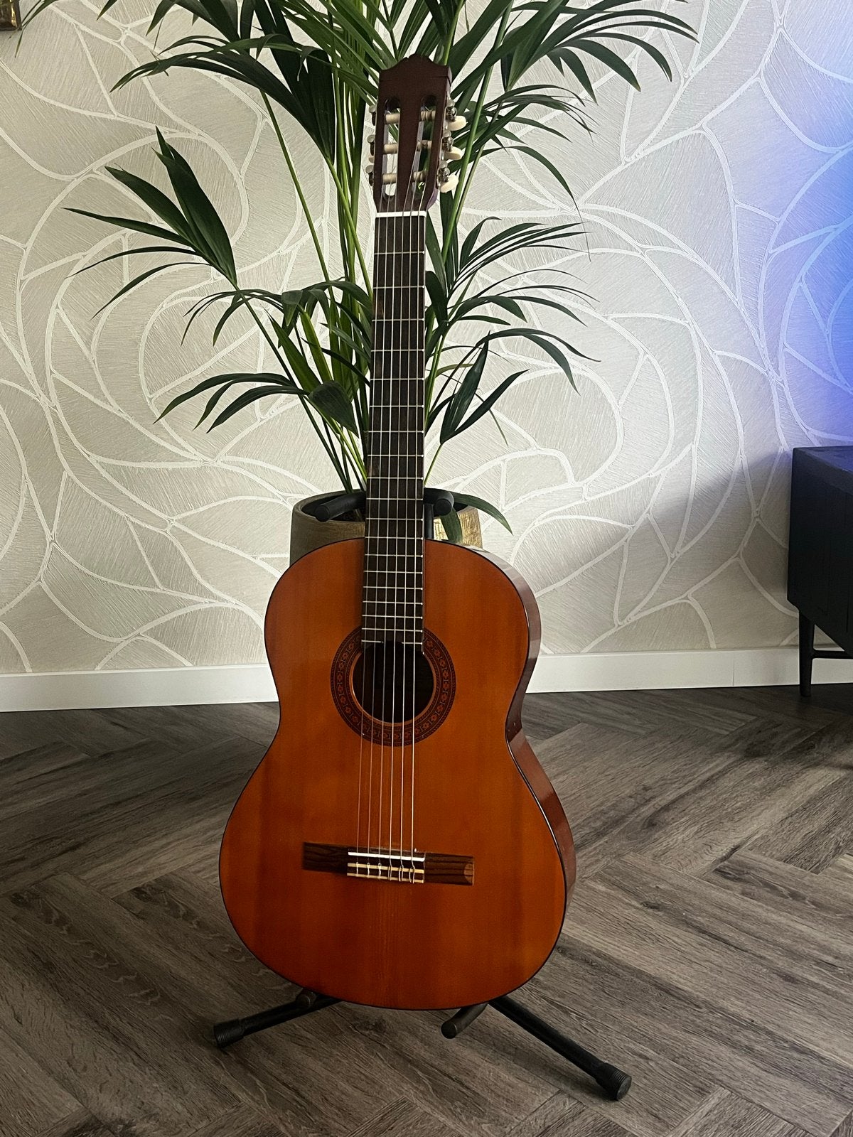 Yamaha C40 Klassieke Gitaar met standaard en tuner, Ophalen, Zo goed als nieuw, Klassieke of Spaanse gitaar