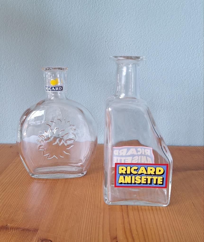 Franse brocante Ricard waterflessen, Ophalen of Verzenden