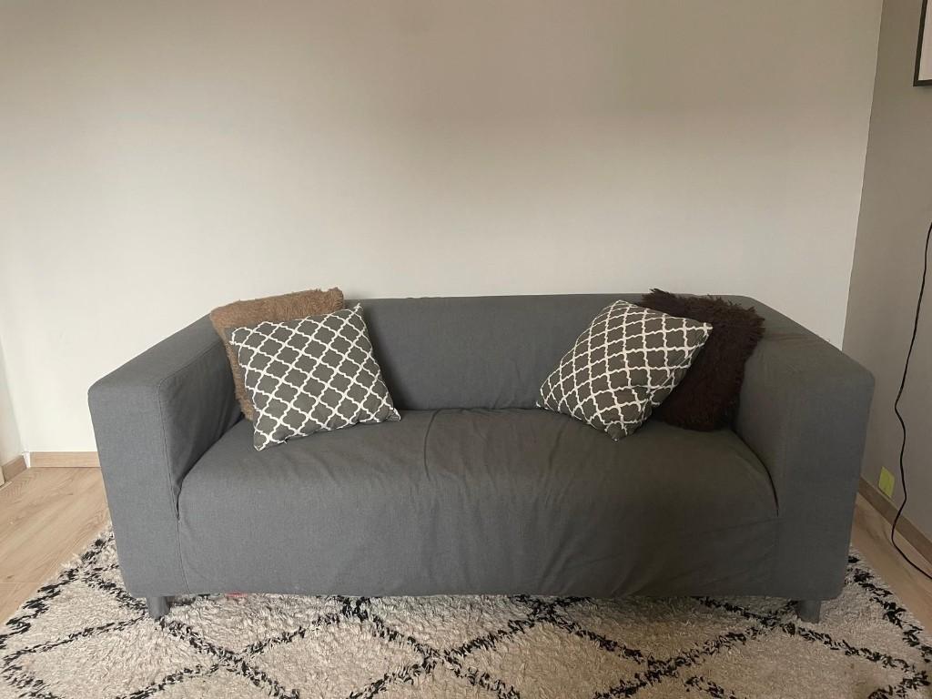 2-zits IKEA Klippan bank - Grijs, gedemonteerd, Ophalen, Gebruikt, 150 tot 200 cm, Tweepersoons