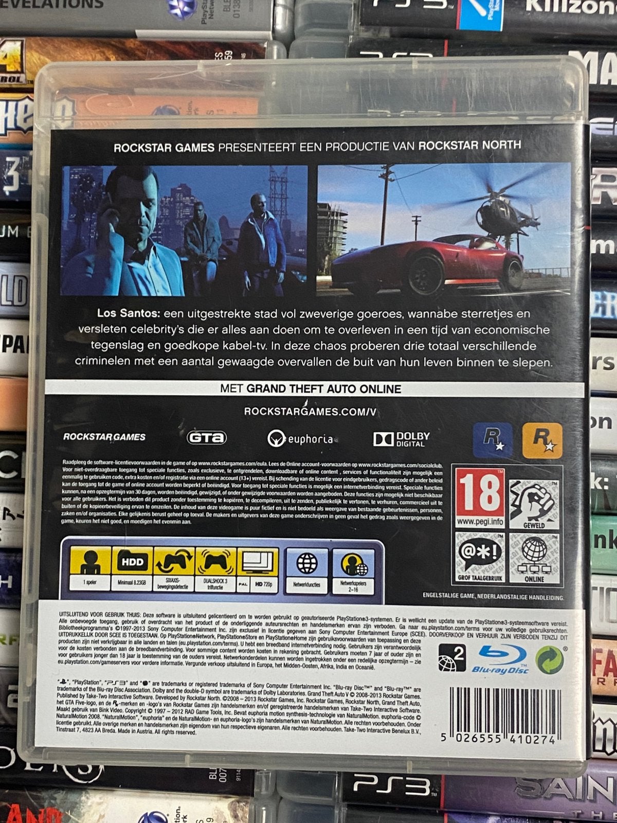 GTA Grand Theft Auto V - PS3 PlayStation 3 - Rockstar Games, Avontuur en Actie, Online, Vanaf 18 jaar, Info@rockstargames.com