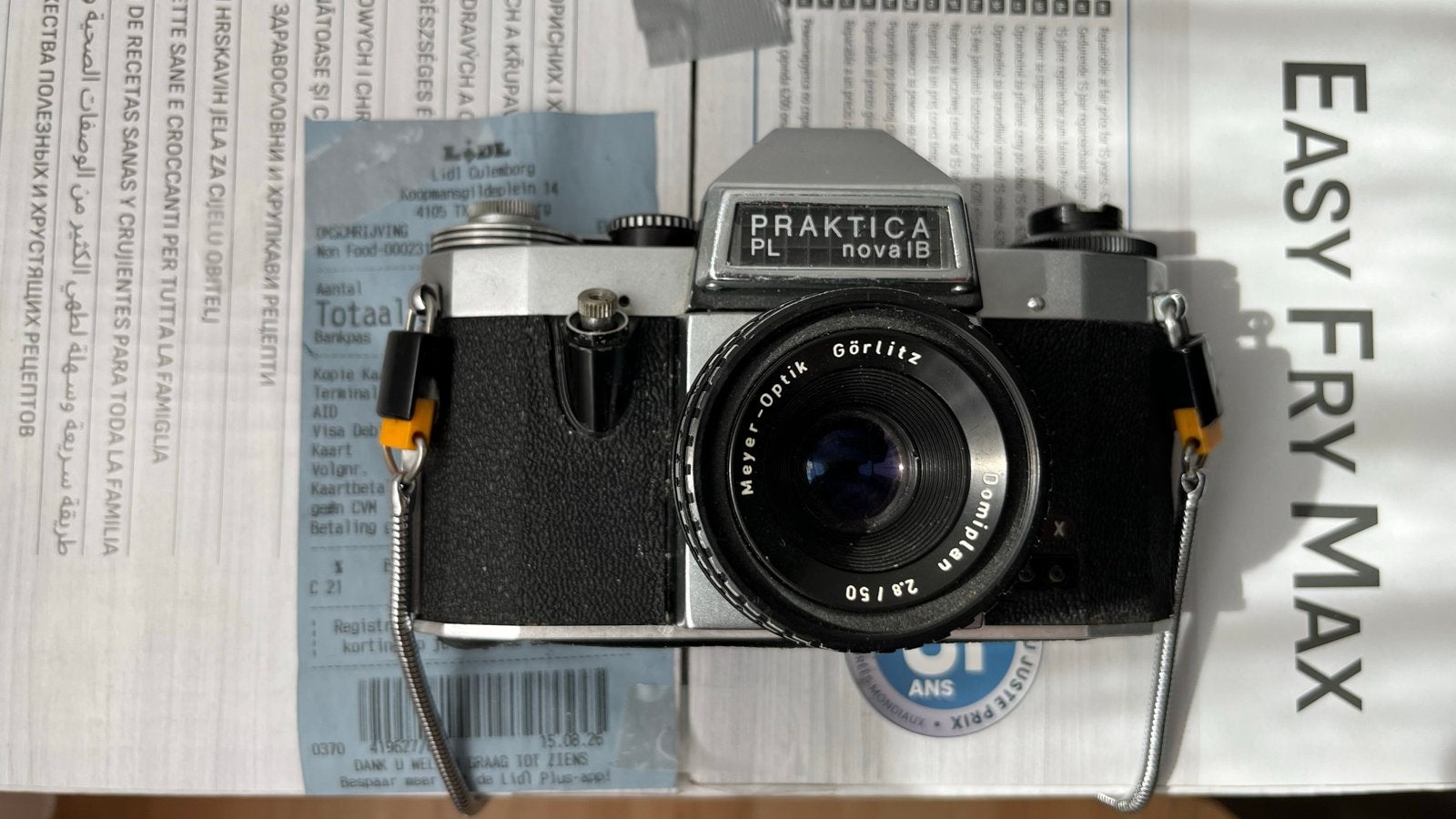 Praktica PL nova IB Spiegelreflexcamera met Meyer-Optik lens, Ophalen of Verzenden, Gebruikt, Spiegelreflex, Overige Merken