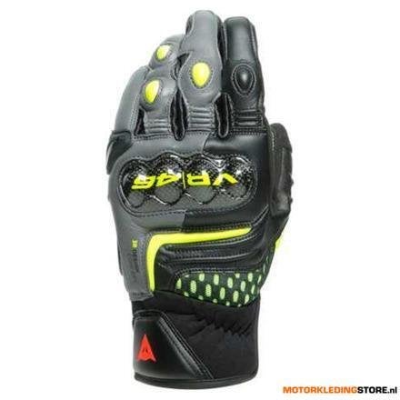 Dainese VR46 SECTOR SHORT GLOVES, Zwart-Antraciet-Fluor, Motoren, Ophalen of Verzenden, Nieuw met kaartje