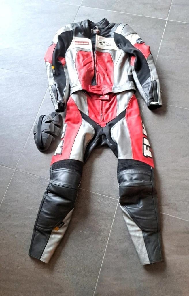 FLM Motorpak mt 36&38 rood zwart grijs/zilver, Motoren, Ophalen of Verzenden, Tweedehands, Combipak