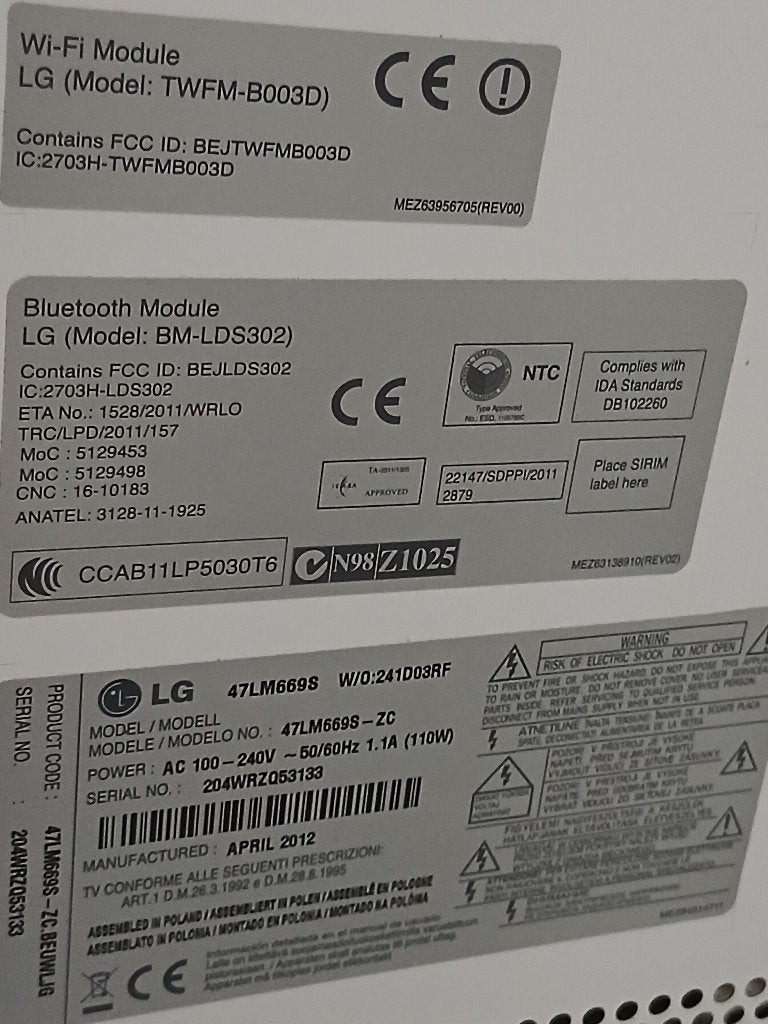 Tv lg, Audio, Tv en Foto, Televisies, Ophalen, 50 Hz, 100 cm of meer, LG