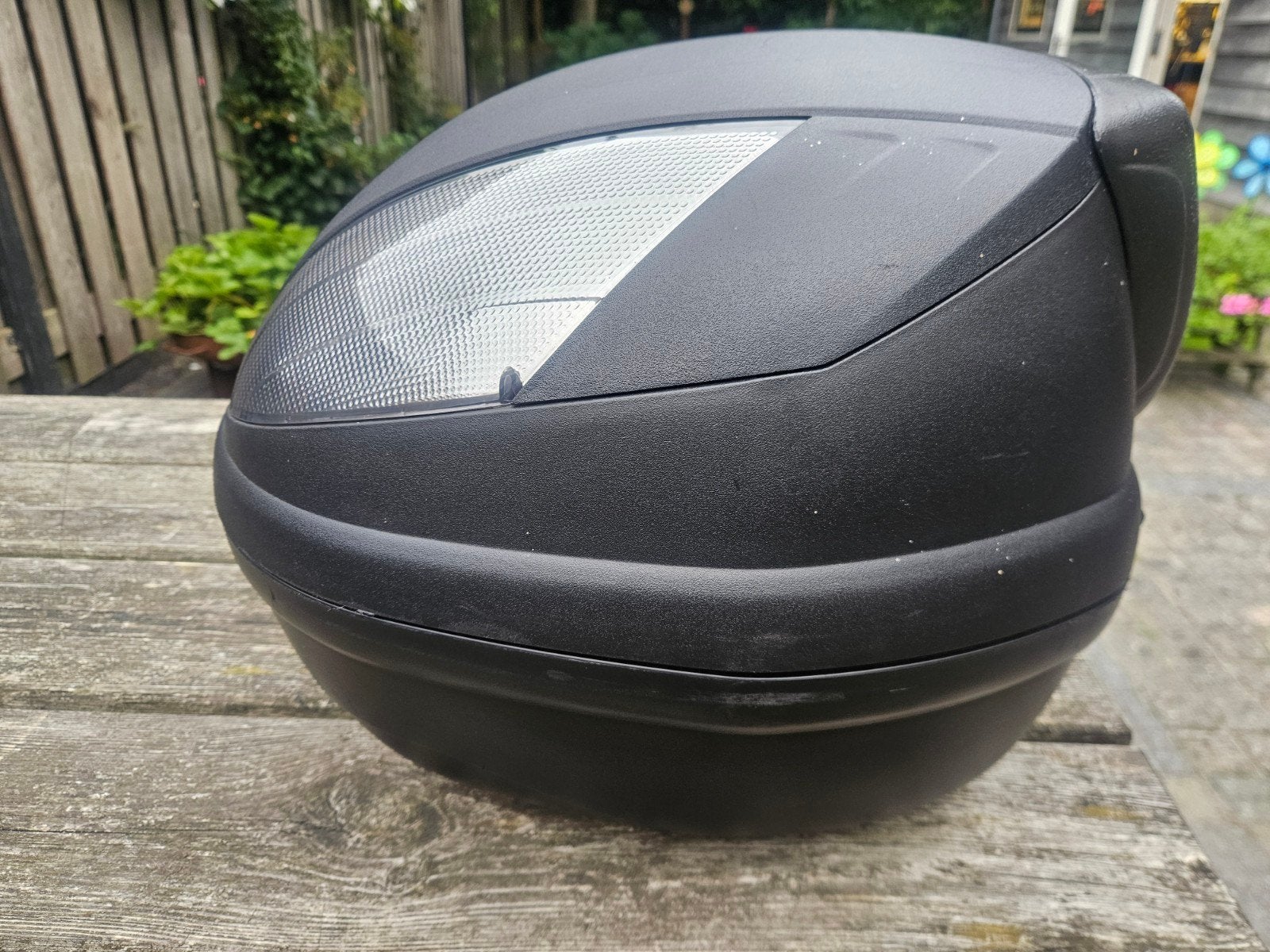 Givi topkoffer monolock met adapterplaat, Motoren, Ophalen, Gebruikt