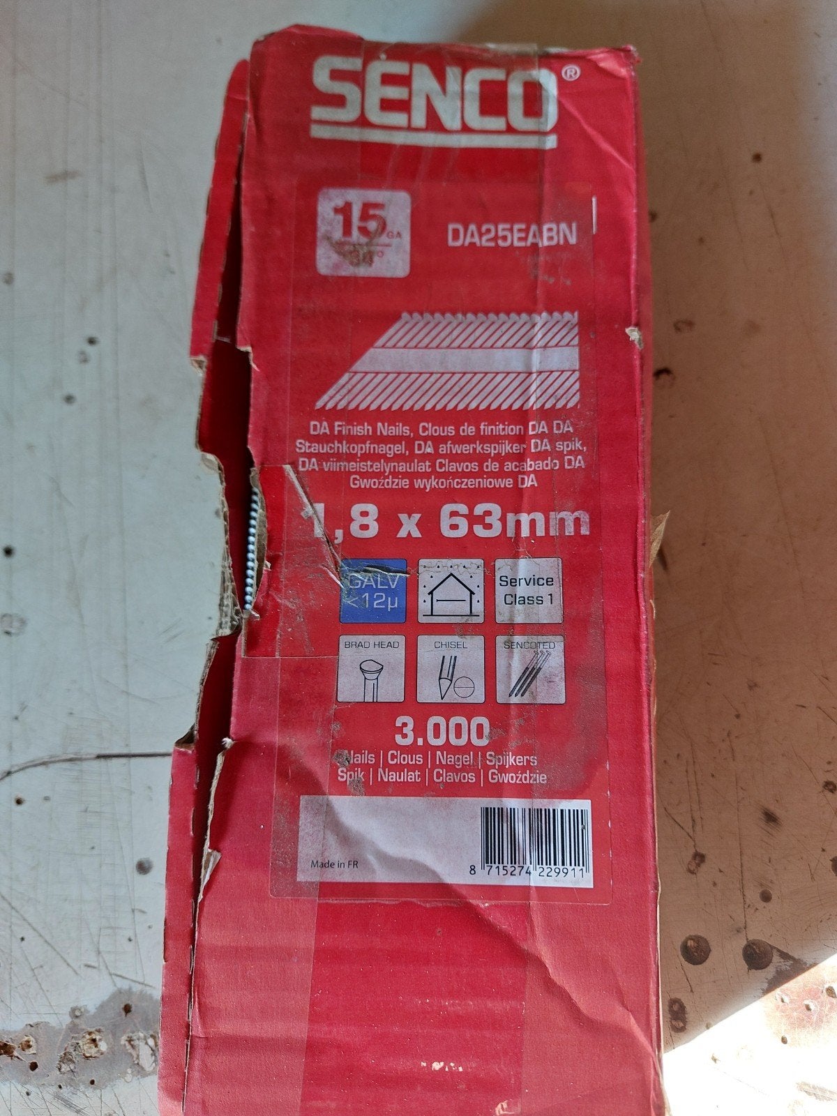 senco  Finish nails., Doe-het-zelf en Verbouw, 50 tot 100 mm, Nieuw, Ophalen of Verzenden, Spijkers