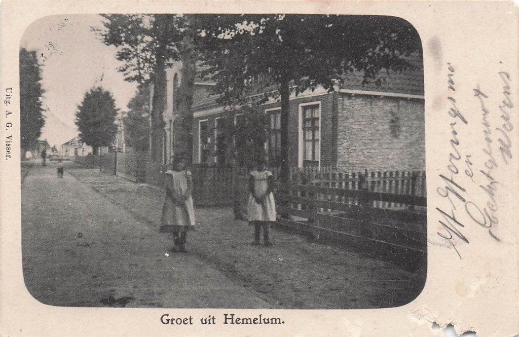 702-156-027 Groet Uit Hemelum, Verzamelen, Verzenden, Voor 1920, Friesland