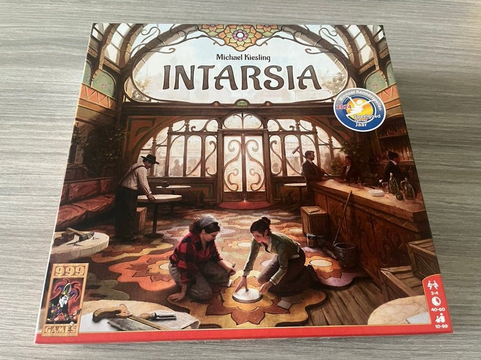 Intarsia bordspel van 999 Games - Zo goed als nieuw, Een of twee spelers, Ophalen of Verzenden, Zo goed als nieuw