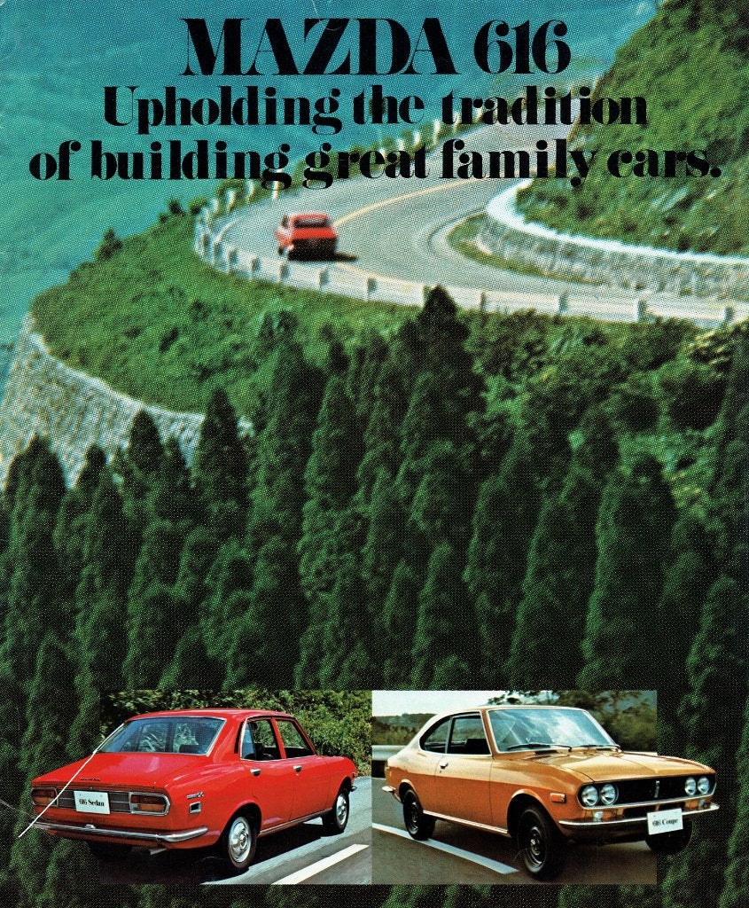 Folder Mazda 616 (Engelstalig - 1973), Boeken, Auto's | Folders en Tijdschriften, Verzenden, Gelezen, Mazda