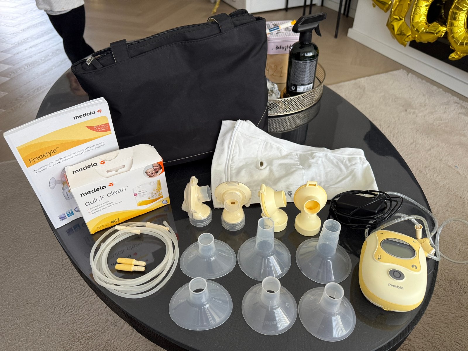 Medela kolfset (compleet), Gebruikt, Inclusief tas, Medela, Borstkolf