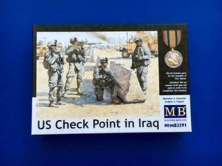 Masterbox	mb3591	US Check Point in Iraq	1/35, Ophalen of Verzenden, Nieuw, 1:35 tot 1:50