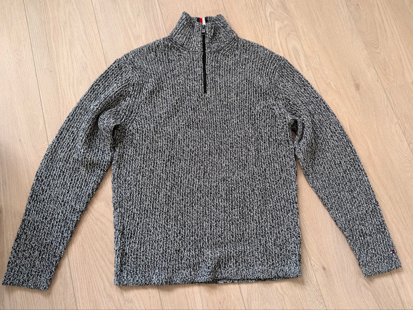 Tommy Hilfiger Herentrui met ritskraag (Half-zip) - Maat S, Kleding | Heren, Zwart, Tommy Hilfiger, Ophalen of Verzenden, Gedragen