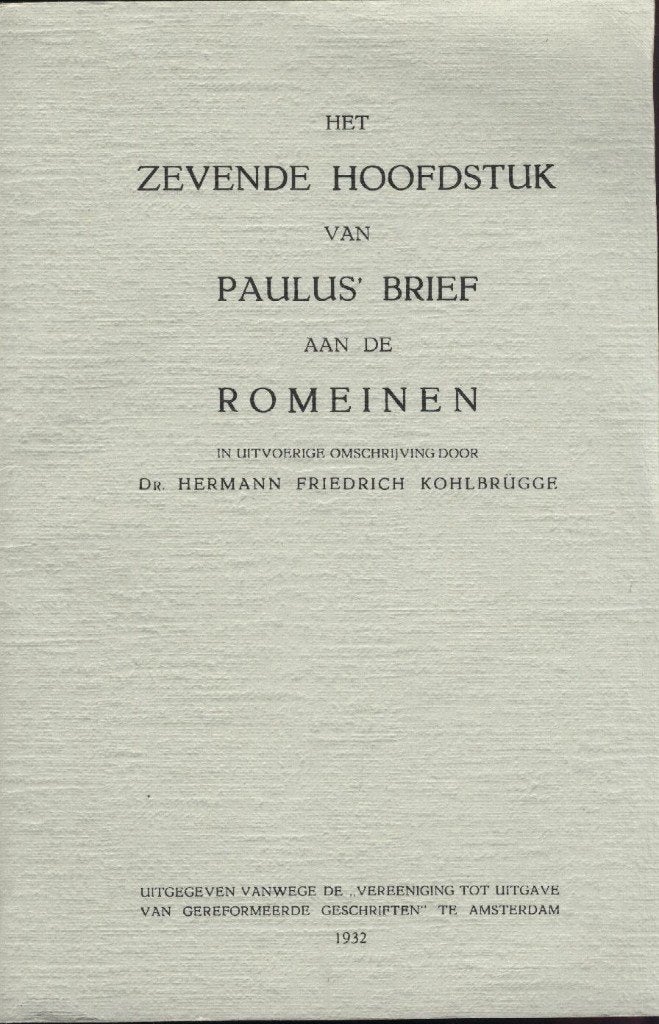 Dr.H.F.KOHLBRUGGE - ROMEINEN VII, Boeken, Ophalen of Verzenden, Gelezen