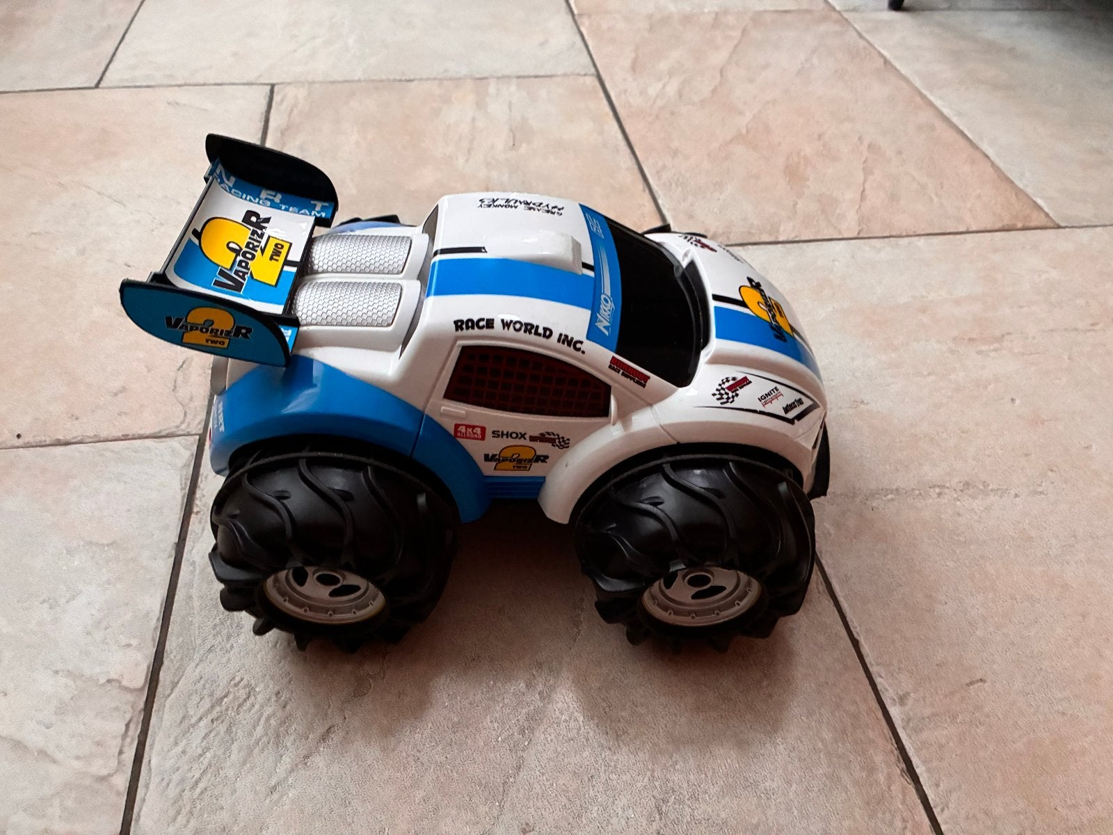 Nikko VaporizR 2 RC Auto - Wit/Blauw, Overige merken, Auto, Groter dan 1:32, Ophalen of Verzenden