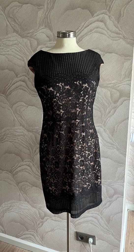Joseph Ribkoff 38 Zwart kanten jurk little black dress, Maat 38/40 (M), Zwart, Ophalen of Verzenden, Zo goed als nieuw