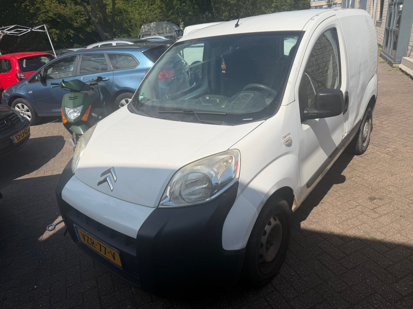 Citroën Nemo 1.4 BENZINE 2009 MOTOR VAST, Auto's, Voorwielaandrijving, Stof, Zwart, Citroën