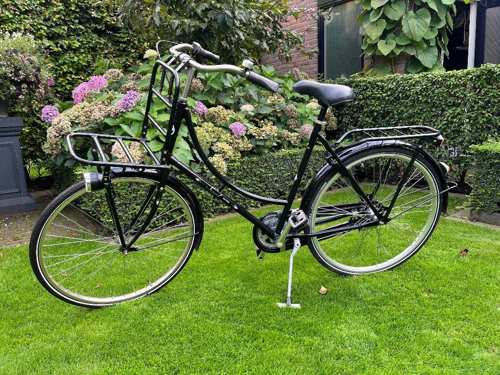28 inch omafiets met voordrager, Ophalen, Terugtraprem, Gebruikt, Onbekend