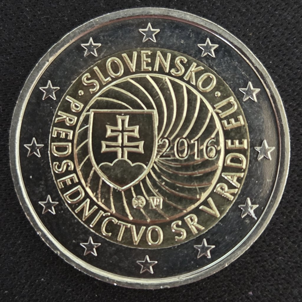 Slowakije 2016 Voorzitterschap | Meerdere direct beschikbaar, Postzegels en Munten, Ophalen of Verzenden, Slowakije, 2 euro, Losse munt
