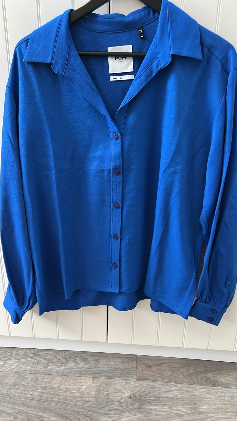 Nieuwe Pom Amsterdam blouse maat 40, Ophalen, Nieuw, Maat 38/40 (M), Blauw