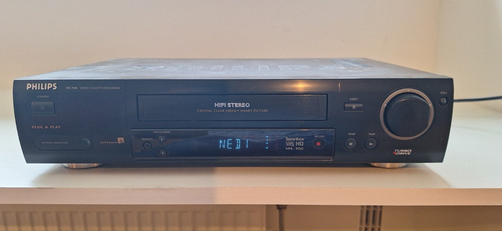 Philips VR-700 HiFi Stereo VHS Video Recorder, Ophalen of Verzenden, Gebruikt, VHS-speler of -recorder