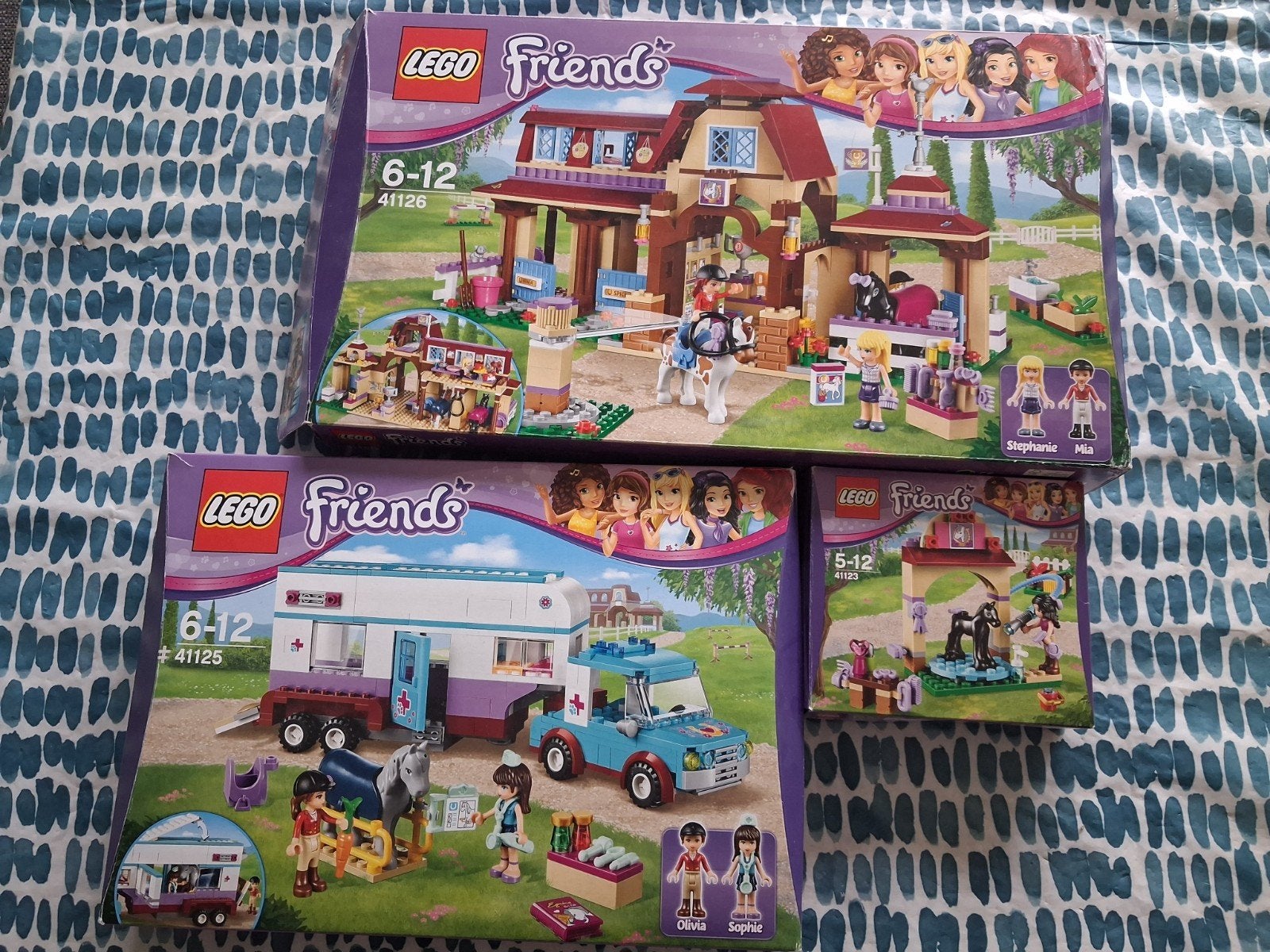 3 lego friends paarden sets 41126, 41125, 41123, Lego, Overige typen, Friends, Ophalen of Verzenden