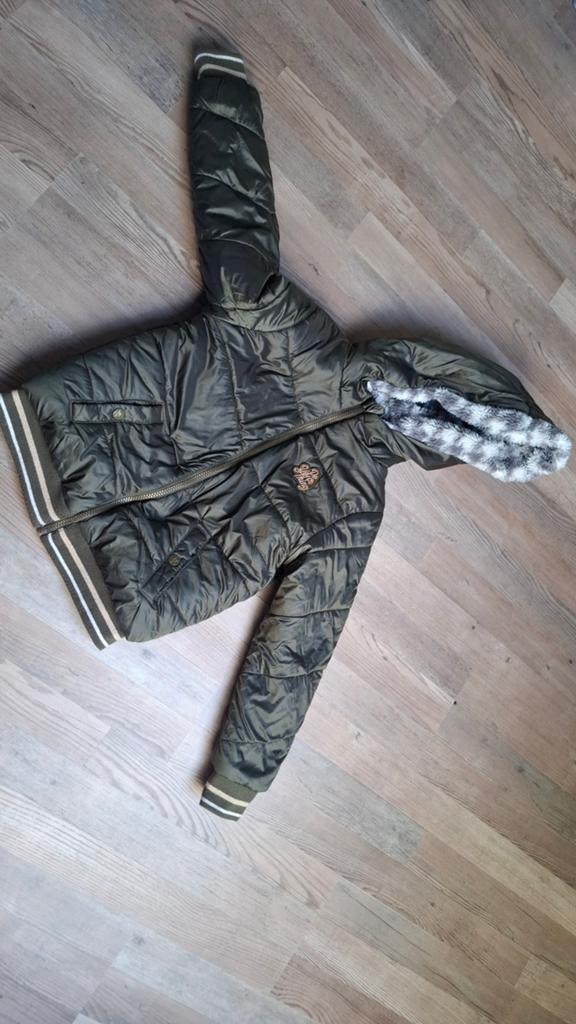 WE Fashion 2-in-1 winterjas voor meisjes, maat 134-140, Verzenden, Gebruikt, WE Fashion, Meisje