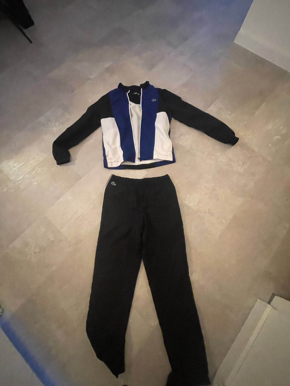Lacoste Sport Trainingspak - Maat S, Ophalen, Zwart, Gedragen, Algemeen