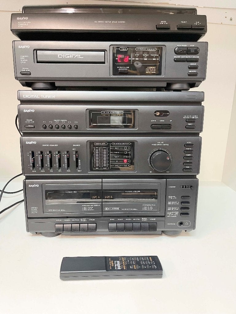 SANYO DCX59+CP59+TP59 hifi set (gedeelte van set is defect), Audio, Tv en Foto, Stereo-sets, Overige merken, N, Ophalen of Verzenden