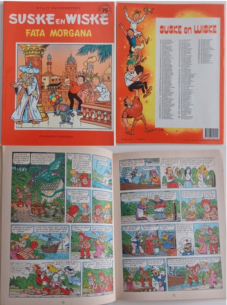 suske en wiske fata morgana stripboek, Eén stripboek, Ophalen of Verzenden, Gelezen, Willy Vandersteen